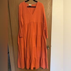 Universal Thread Rust Gauze Dress